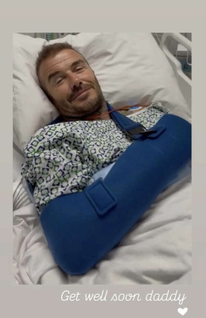 David Beckham Undergoes Wrist Surgery, Victoria Beckham Shares Touching Hospital Photo