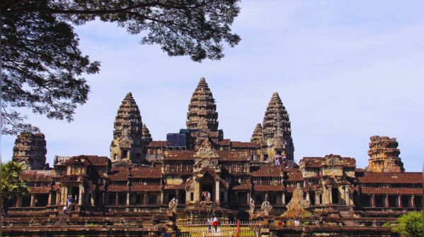 Witness the glowing beauty of Angkor Wat at sunrise