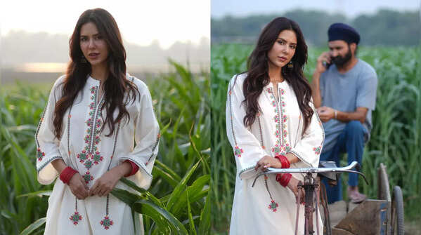 Sonam Bajwa showcases perfect ethnic style.