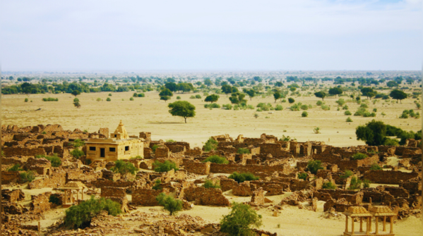 The deserted village of Kuldhara, shrouded in mystery