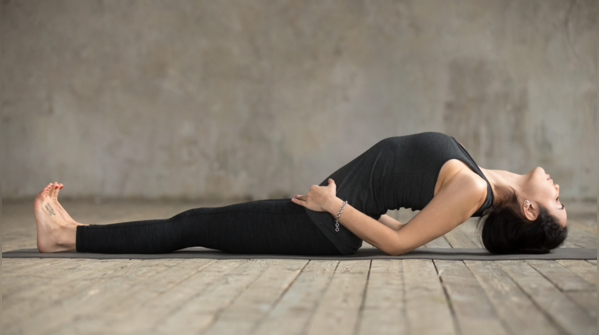 Performing Matsyasana for hormonal balance