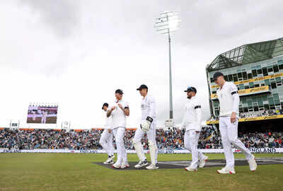 England captain Ben Stokes leading his team.