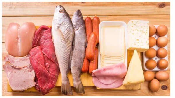A variety of protein-rich foods