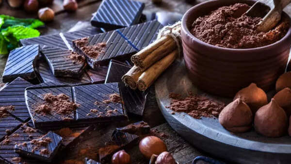 Decadent dark chocolate square