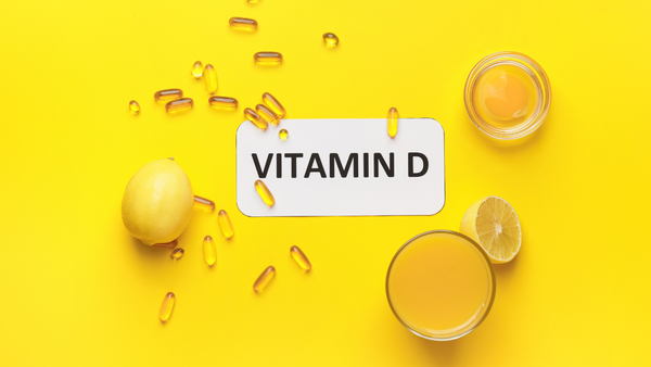 Close-up of vitamin D supplements