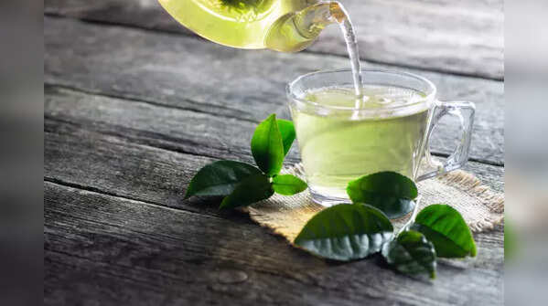 A cup of refreshing green tea