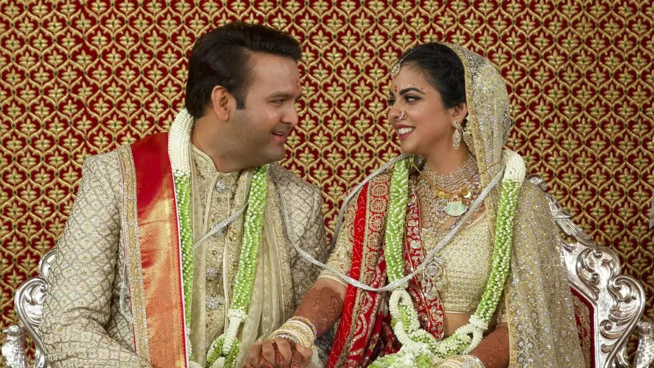 Isha Ambani's wedding at Antilia, the Ambani family skyscraper in Mumbai