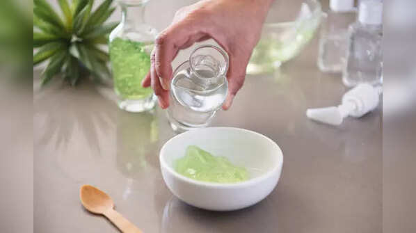 Aloe vera gel for scalp moisture and growth